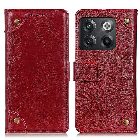 Handytasche Stand Schutzhülle Flip Leder Hülle K06Z für OnePlus 10T 5G Rot