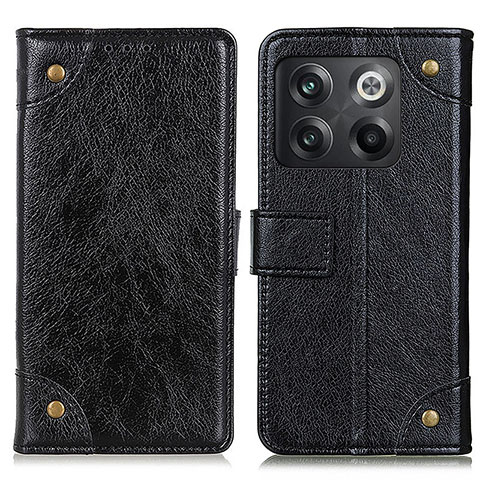 Handytasche Stand Schutzhülle Flip Leder Hülle K06Z für OnePlus 10T 5G Schwarz