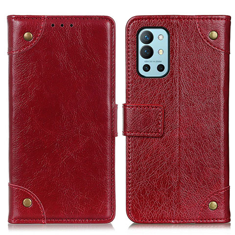 Handytasche Stand Schutzhülle Flip Leder Hülle K06Z für OnePlus 9R 5G Rot