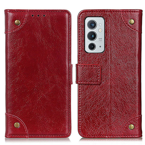 Handytasche Stand Schutzhülle Flip Leder Hülle K06Z für OnePlus 9RT 5G Rot