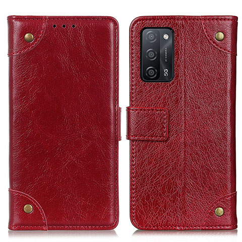 Handytasche Stand Schutzhülle Flip Leder Hülle K06Z für Oppo A56 5G Rot