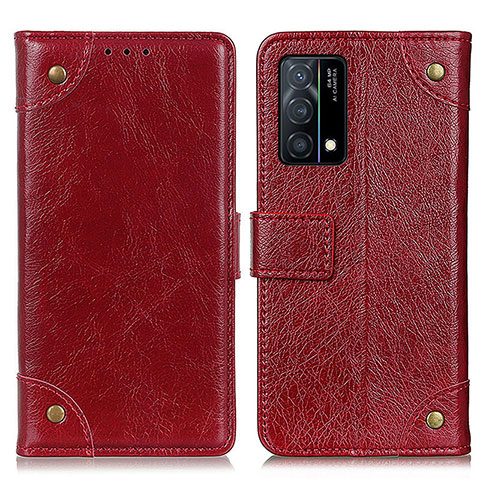 Handytasche Stand Schutzhülle Flip Leder Hülle K06Z für Oppo K9 5G Rot