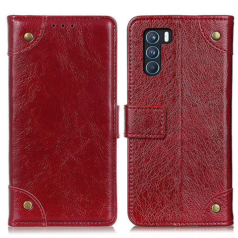 Handytasche Stand Schutzhülle Flip Leder Hülle K06Z für Oppo K9 Pro 5G Rot