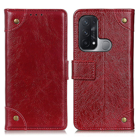 Handytasche Stand Schutzhülle Flip Leder Hülle K06Z für Oppo Reno5 A Rot