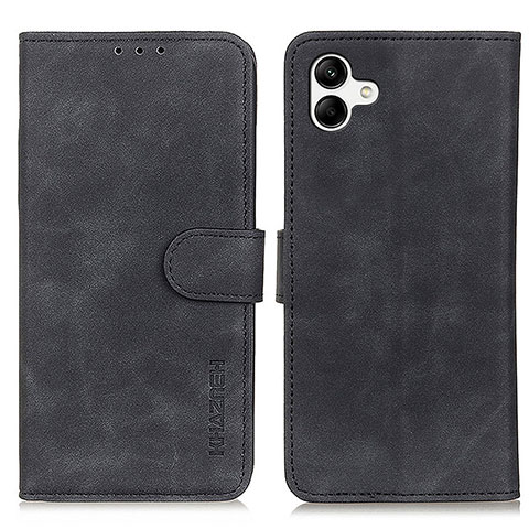 Handytasche Stand Schutzhülle Flip Leder Hülle K06Z für Samsung Galaxy A04 4G Schwarz