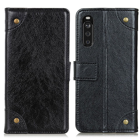 Handytasche Stand Schutzhülle Flip Leder Hülle K06Z für Sony Xperia 10 III SOG04 Schwarz