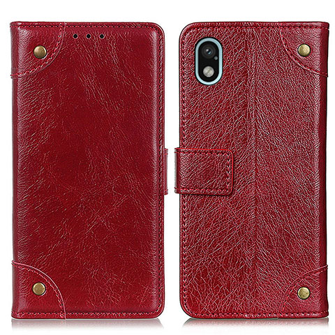 Handytasche Stand Schutzhülle Flip Leder Hülle K06Z für Sony Xperia Ace III Rot