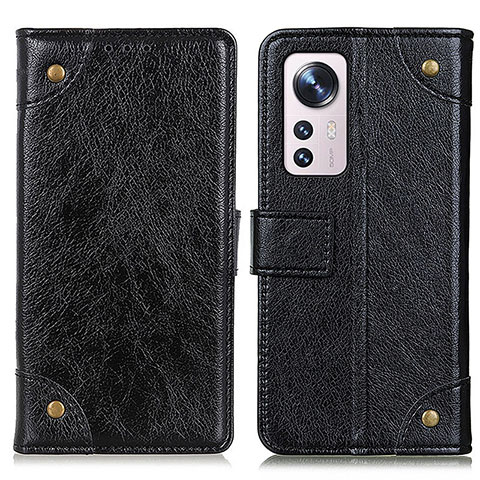 Handytasche Stand Schutzhülle Flip Leder Hülle K06Z für Xiaomi Mi 12 Lite 5G Schwarz