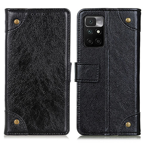 Handytasche Stand Schutzhülle Flip Leder Hülle K06Z für Xiaomi Redmi 10 (2022) Schwarz