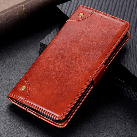 Handytasche Stand Schutzhülle Flip Leder Hülle K06Z für Xiaomi Redmi Note 10S 4G Hellbraun