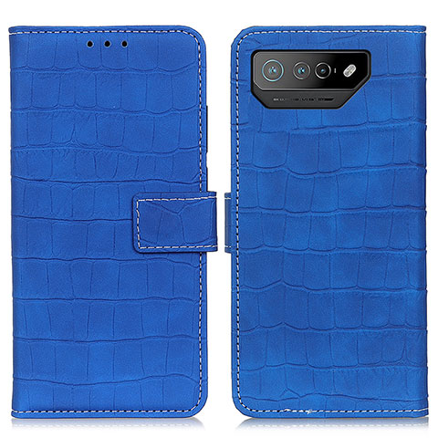 Handytasche Stand Schutzhülle Flip Leder Hülle K07Z für Asus ROG Phone 7 Pro Blau