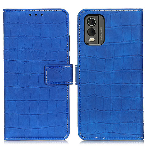 Handytasche Stand Schutzhülle Flip Leder Hülle K07Z für Nokia C32 Blau