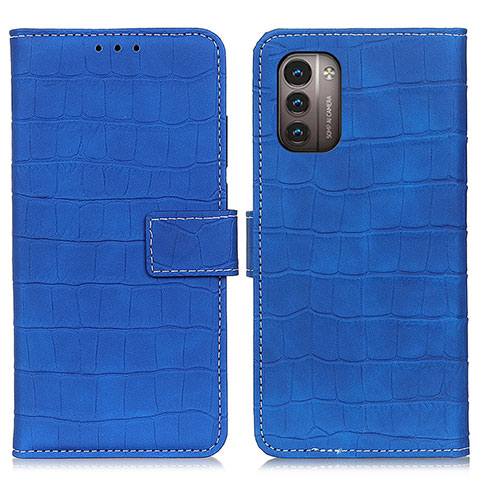 Handytasche Stand Schutzhülle Flip Leder Hülle K07Z für Nokia G11 Blau