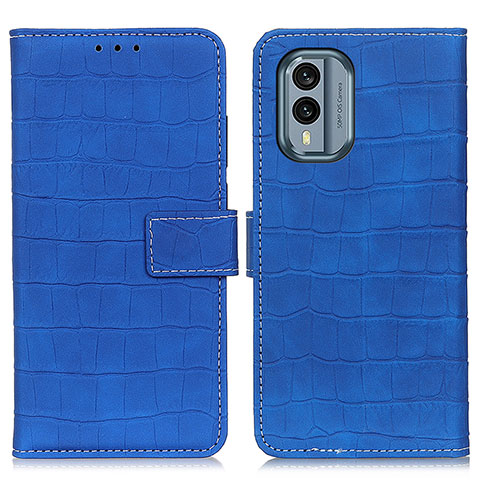 Handytasche Stand Schutzhülle Flip Leder Hülle K07Z für Nokia X30 5G Blau