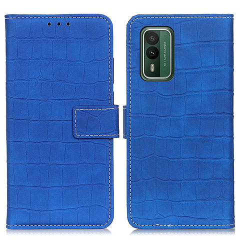 Handytasche Stand Schutzhülle Flip Leder Hülle K07Z für Nokia XR21 Blau