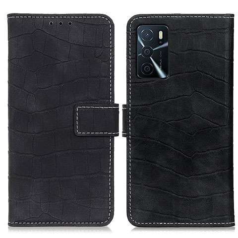 Handytasche Stand Schutzhülle Flip Leder Hülle K07Z für Oppo A16s Schwarz