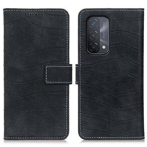 Handytasche Stand Schutzhülle Flip Leder Hülle K07Z für Oppo A54 5G Schwarz