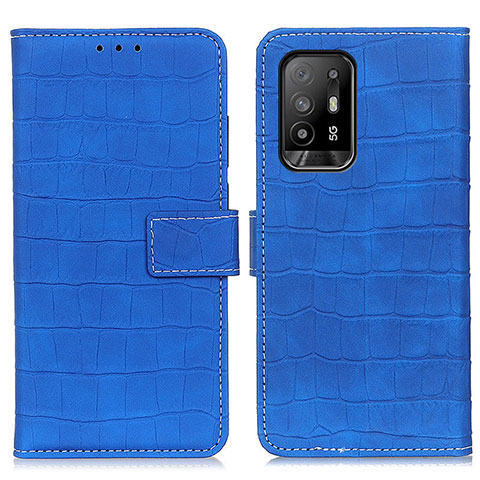 Handytasche Stand Schutzhülle Flip Leder Hülle K07Z für Oppo A94 5G Blau