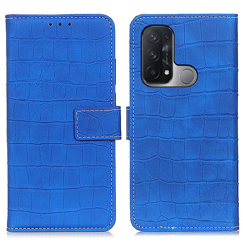 Handytasche Stand Schutzhülle Flip Leder Hülle K07Z für Oppo Reno5 A Blau