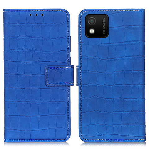 Handytasche Stand Schutzhülle Flip Leder Hülle K07Z für Wiko Y52 Blau