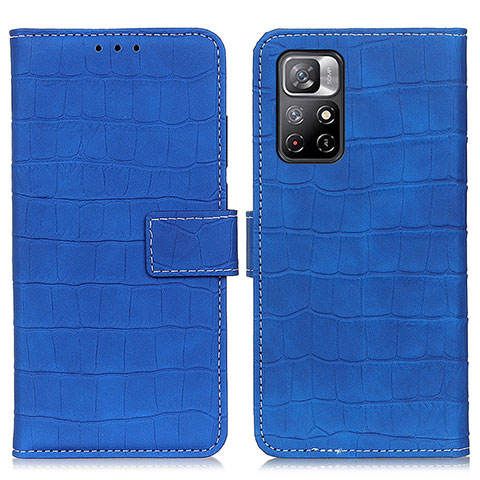 Handytasche Stand Schutzhülle Flip Leder Hülle K07Z für Xiaomi Poco M4 Pro 5G Blau