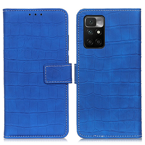 Handytasche Stand Schutzhülle Flip Leder Hülle K07Z für Xiaomi Redmi 10 (2022) Blau