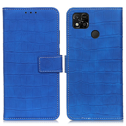 Handytasche Stand Schutzhülle Flip Leder Hülle K07Z für Xiaomi Redmi 9 Activ Blau