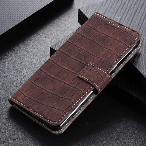 Handytasche Stand Schutzhülle Flip Leder Hülle K07Z für Xiaomi Redmi Note 10 4G Braun