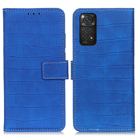 Handytasche Stand Schutzhülle Flip Leder Hülle K07Z für Xiaomi Redmi Note 11 4G (2022) Blau