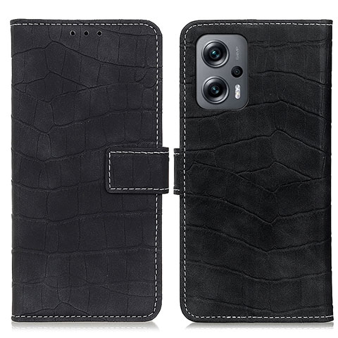 Handytasche Stand Schutzhülle Flip Leder Hülle K07Z für Xiaomi Redmi Note 11T Pro+ Plus 5G Schwarz