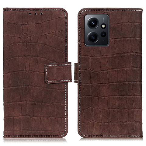 Handytasche Stand Schutzhülle Flip Leder Hülle K07Z für Xiaomi Redmi Note 12 4G Braun