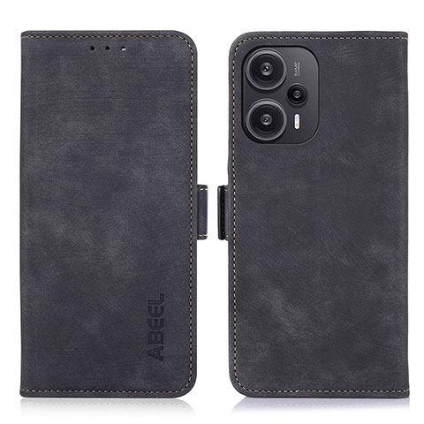 Handytasche Stand Schutzhülle Flip Leder Hülle K07Z für Xiaomi Redmi Note 12 Turbo 5G Schwarz