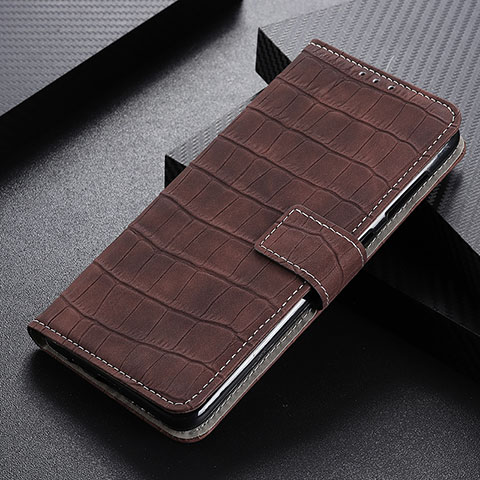 Handytasche Stand Schutzhülle Flip Leder Hülle K07Z für Xiaomi Redmi Note 9 5G Braun