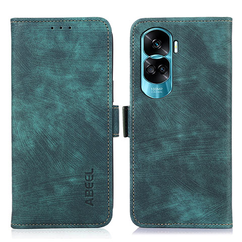 Handytasche Stand Schutzhülle Flip Leder Hülle K08Z für Huawei Honor 90 Lite 5G Grün