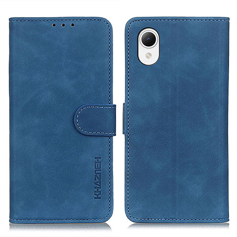 Handytasche Stand Schutzhülle Flip Leder Hülle K08Z für Samsung Galaxy A23e 5G Blau