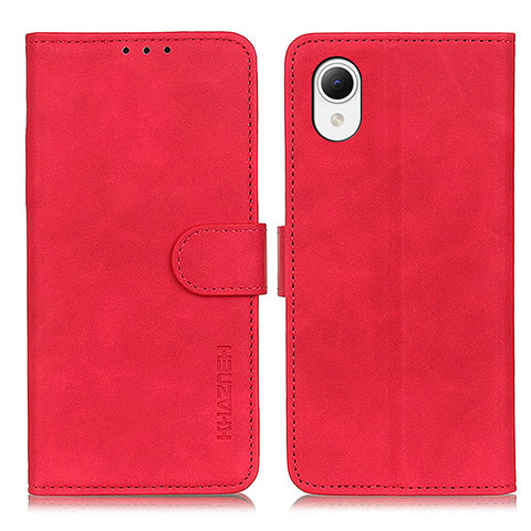 Handytasche Stand Schutzhülle Flip Leder Hülle K08Z für Samsung Galaxy A23s Rot