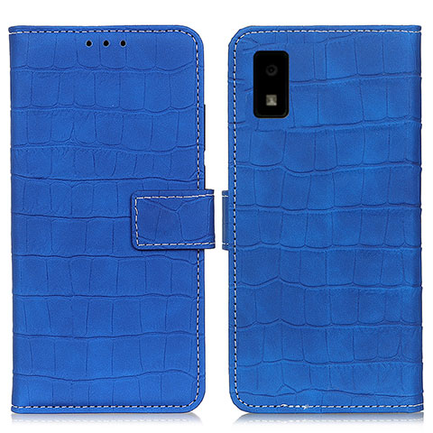 Handytasche Stand Schutzhülle Flip Leder Hülle K08Z für Sharp Aquos wish Blau