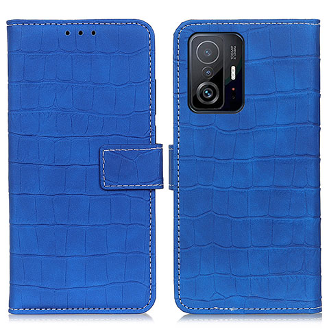 Handytasche Stand Schutzhülle Flip Leder Hülle K08Z für Xiaomi Mi 11T 5G Blau