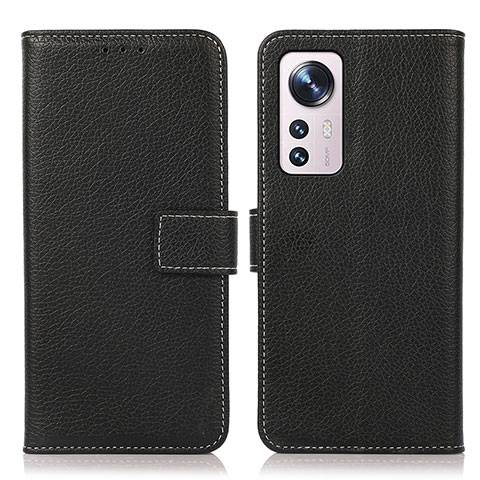 Handytasche Stand Schutzhülle Flip Leder Hülle K08Z für Xiaomi Mi 12 Lite 5G Schwarz