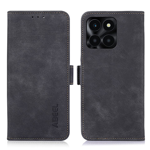 Handytasche Stand Schutzhülle Flip Leder Hülle K09Z für Huawei Honor X6a Schwarz