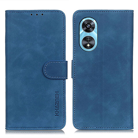 Handytasche Stand Schutzhülle Flip Leder Hülle K09Z für Oppo A1 5G Blau