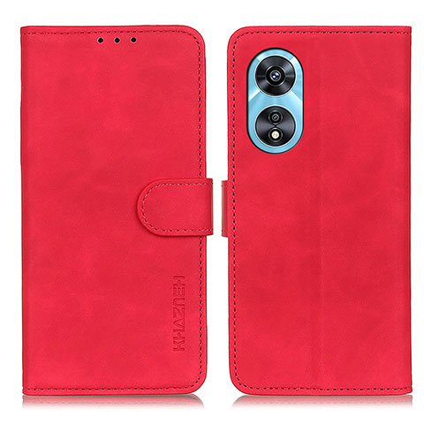 Handytasche Stand Schutzhülle Flip Leder Hülle K09Z für Oppo A1 Pro 5G Rot