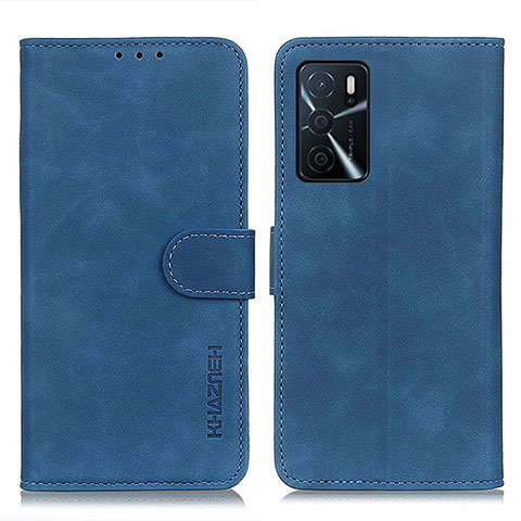 Handytasche Stand Schutzhülle Flip Leder Hülle K09Z für Oppo A16s Blau