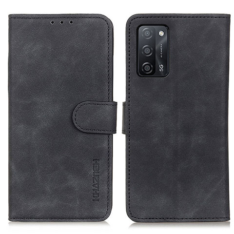 Handytasche Stand Schutzhülle Flip Leder Hülle K09Z für Oppo A56 5G Schwarz