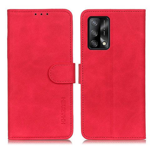 Handytasche Stand Schutzhülle Flip Leder Hülle K09Z für Oppo A74 4G Rot