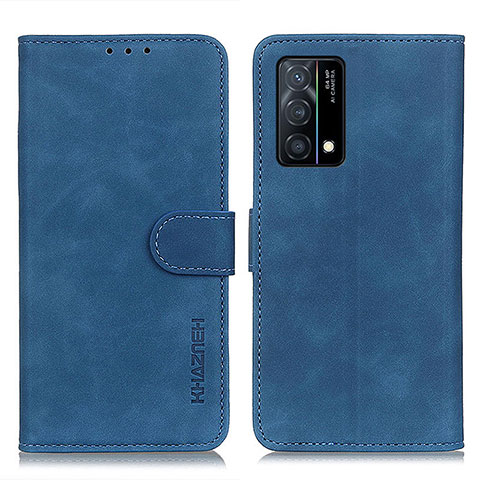 Handytasche Stand Schutzhülle Flip Leder Hülle K09Z für Oppo K9 5G Blau