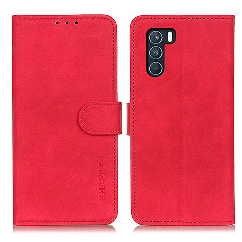 Handytasche Stand Schutzhülle Flip Leder Hülle K09Z für Oppo K9 Pro 5G Rot