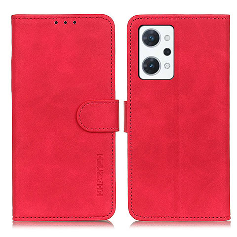 Handytasche Stand Schutzhülle Flip Leder Hülle K09Z für Oppo Reno7 A Rot