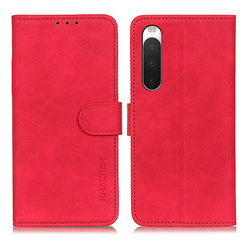 Handytasche Stand Schutzhülle Flip Leder Hülle K09Z für Sony Xperia 10 IV SOG07 Rot