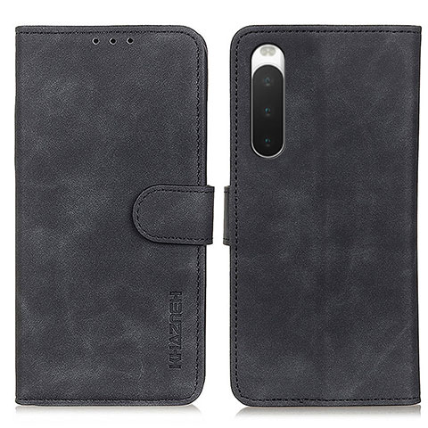 Handytasche Stand Schutzhülle Flip Leder Hülle K09Z für Sony Xperia 10 IV SOG07 Schwarz